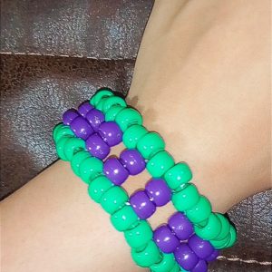 Custom Ladder Style String Beaded Kandy Bracelet Cuff
