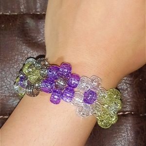 Custom Flower Beaded Kandy Bracelet