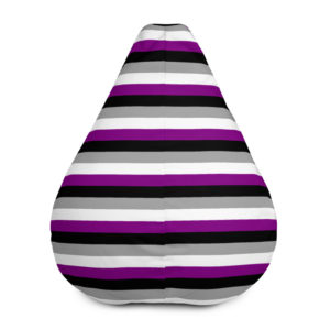 Asexual Bean Bag Chair Cover, LGBTQIA Chair Cover, LGBT Pride, Gift for Pride, Soft Bean Bag Chair Cover