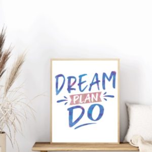 Canvas Print - Dream Plan Do