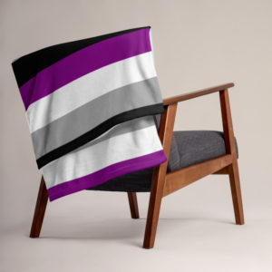 Asexual Throw Blanket, LGBTQIA Blanket, LGBT Pride, Gift for Pride, Soft Couch Blanket
